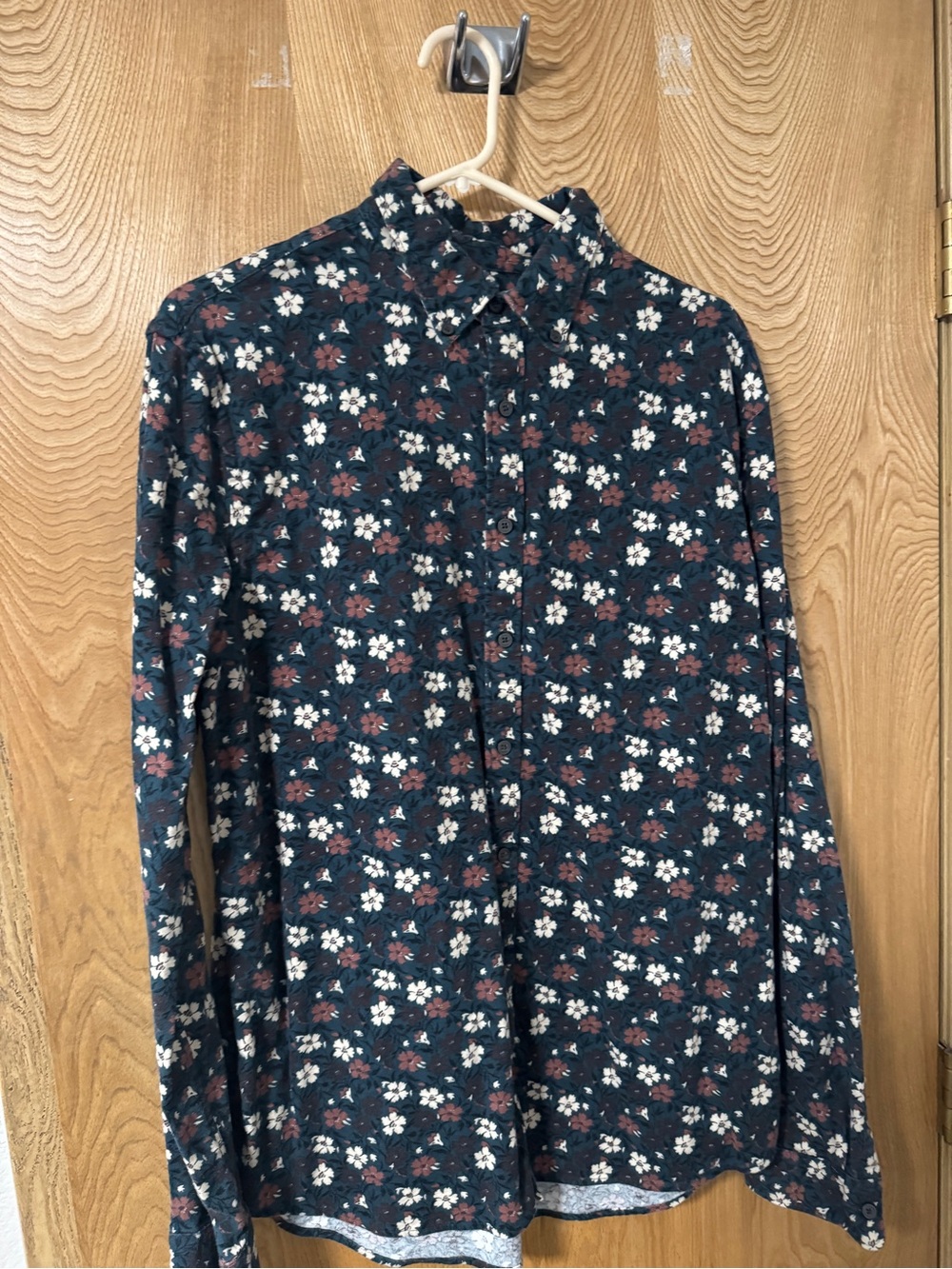 Express Floral Button-Down Shirt Flannel